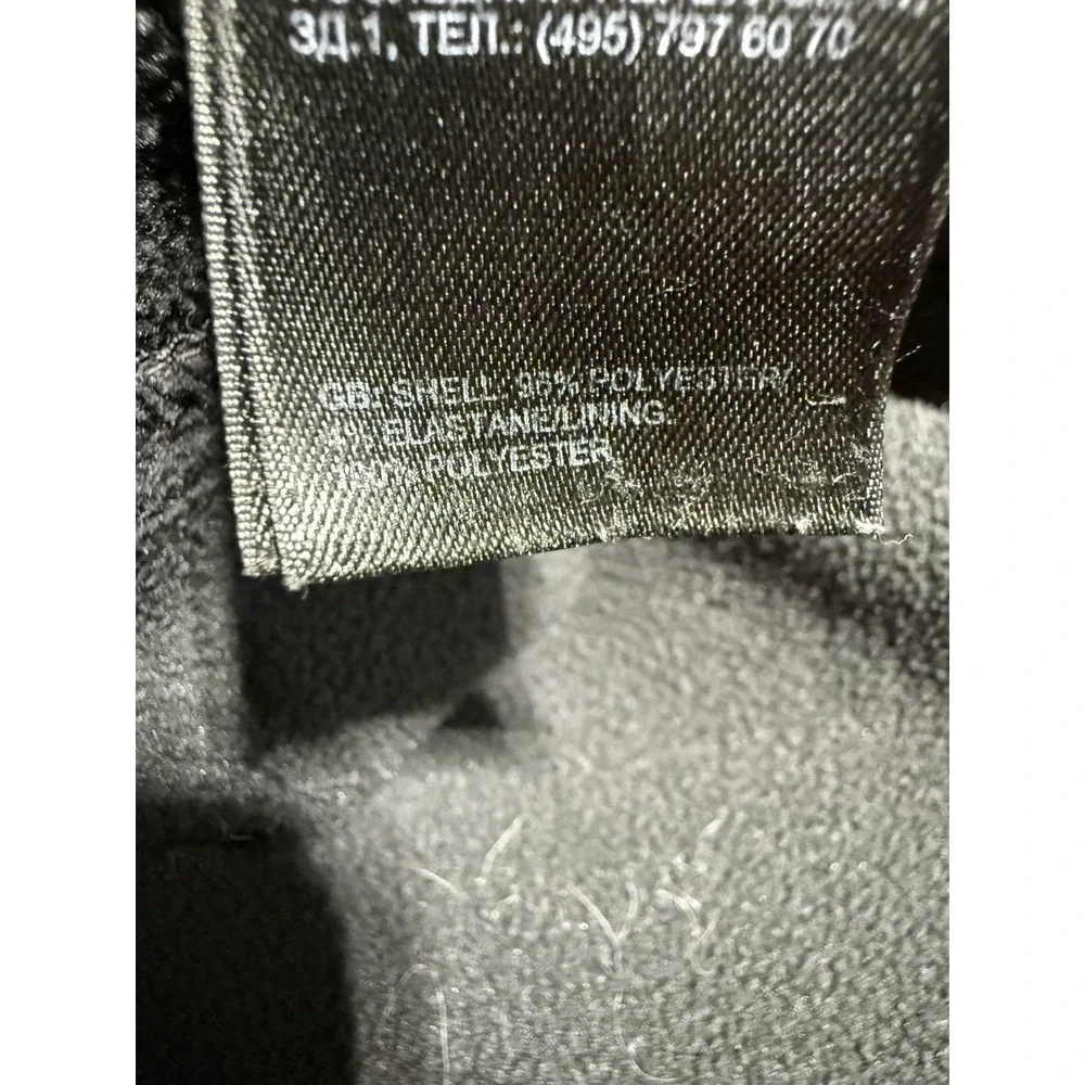 The North Face Apex Soft Shell Jacket Mens L Black Full Zip Windproof Fleece